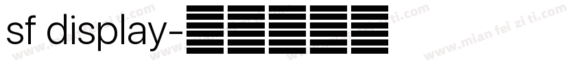 sf display字体转换